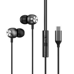 HIFI Heavy Bass Metal Langalliset kuulokkeet Type C Langalliset kuulokkeet Värikäs kuuloke nappi mikrofonilla In-Ear Music Headset iPhone 15:lle hinta ja tiedot | Kuulokkeet | hobbyhall.fi