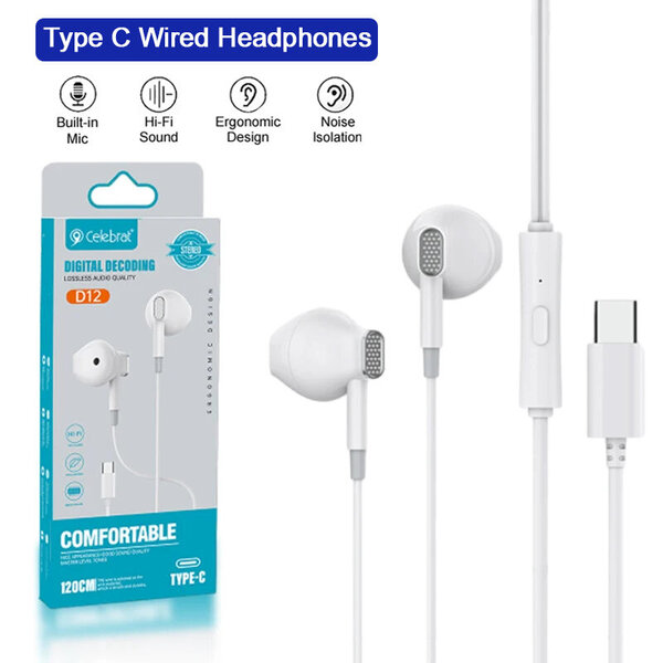 USB-C langalliset kuulokkeet Samsung Galaxy S24 S23 S22 S21 Ultra HiFi Stereo in-Ear kuulokkeille A54 A34 A53 Note 20 Type C kuulokkeille