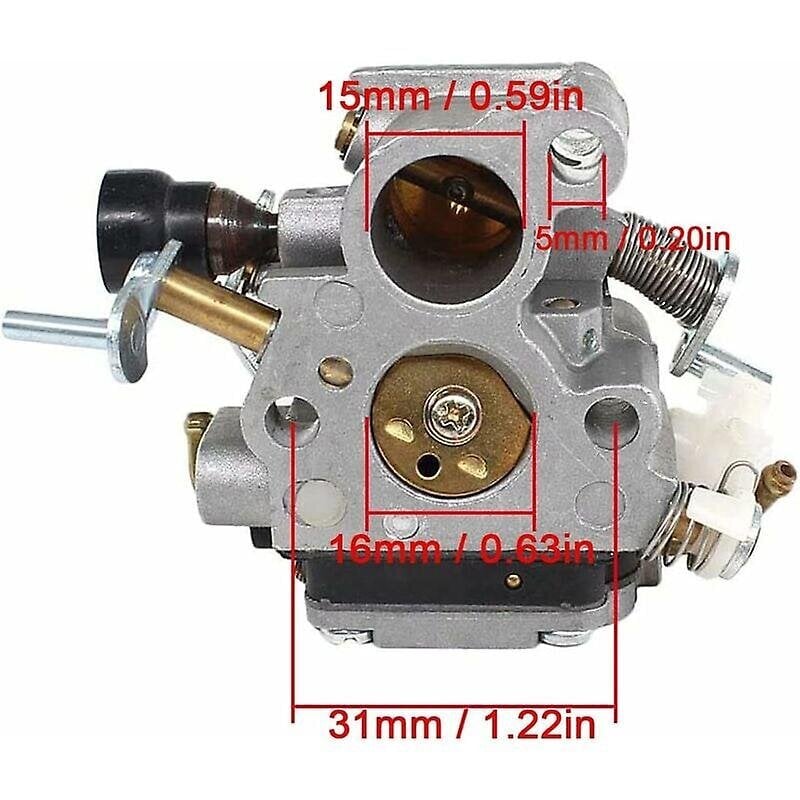 Kaasutinsarja Husqvarna 435 435e 440 440e moottorisaha Jonsared Cs410 Cs2240 Cs2240s Korvaa C1t-el41 C1t-el41a 506450501 Ilmansuodattimen sytytystulpalla hinta ja tiedot | Koteloiden lisätarvikkeet | hobbyhall.fi