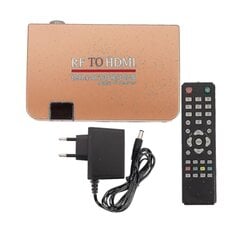 Rf-HDmi-muunnin Adapteri Analoginen Vastaanotin Analoginen TV Box Digitaalinen Box Kaukosäädin Eu Plug hinta ja tiedot | USB-sovittimet äänentoistoon | hobbyhall.fi