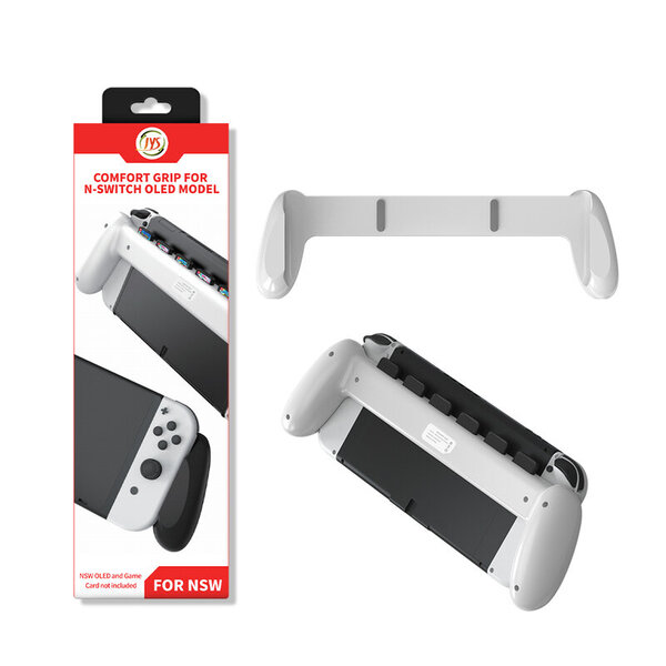 Kädensija Nintendo Switch OLED -konsolin kahvalle ja 6 pelikorttia Store Slot Handheld kahvapidike NS OLED -tarvikkeille