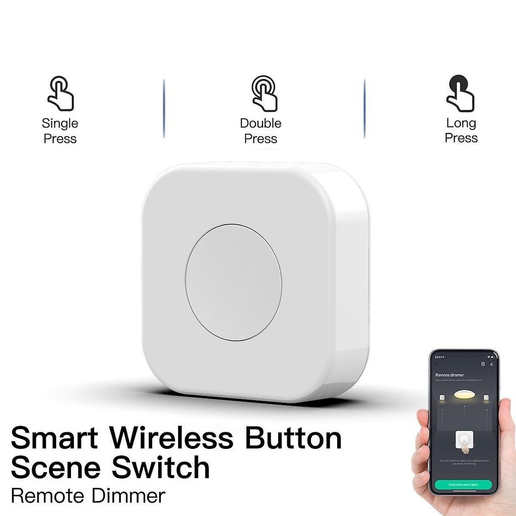 Tuya Zigbee Wireless Mini Switch One Key Push Button Control Scene Älykäs kaukosäädin Kotiautomaatio hinta ja tiedot | Kytkimet ja pistorasiat | hobbyhall.fi