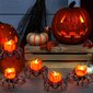 6 Halloween-teevalokynttilää, paristokäyttöisiä liekkittomia Halloween-kynttilöitä, Halloween Spider Tea Ghost -teekynttilöitä Halloween-juhlakoristeisiin hinta ja tiedot | Juhlakoristeet | hobbyhall.fi