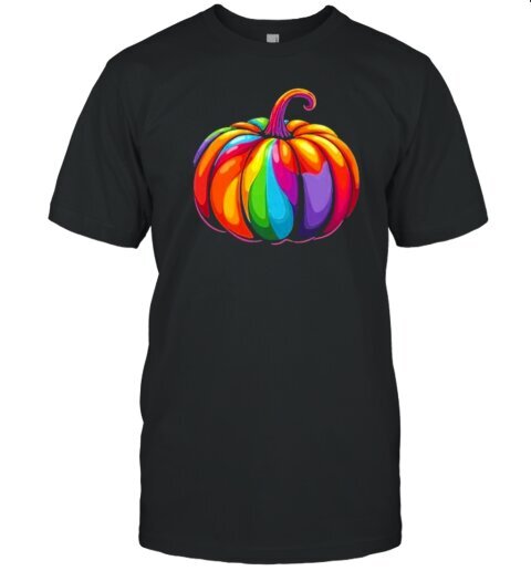 Rainbow Pumpkin Lgbtq Pride Halloween T-Shirt hinta ja tiedot | Miesten T-paidat | hobbyhall.fi