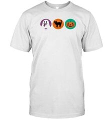 Cookie Cat Pumpkin Boo Ghost Halloween T-Shirt hinta ja tiedot | Miesten T-paidat | hobbyhall.fi