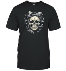 Coquette Skull With Bow And Bats Spooky Halloween T-Shirt hinta ja tiedot | Miesten T-paidat | hobbyhall.fi