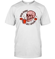 Dead Inside But Spiced Skull Halloween T-Shirt hinta ja tiedot | Miesten T-paidat | hobbyhall.fi