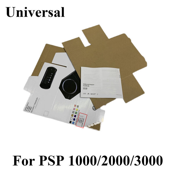 YuXi 1PCS PSP 1000 2000 3000 -pelikonsoliin Uusi pakkauslaatikko PSP3000-pelikonsolipakkaus, jossa on ohjekirja ja lisäosa