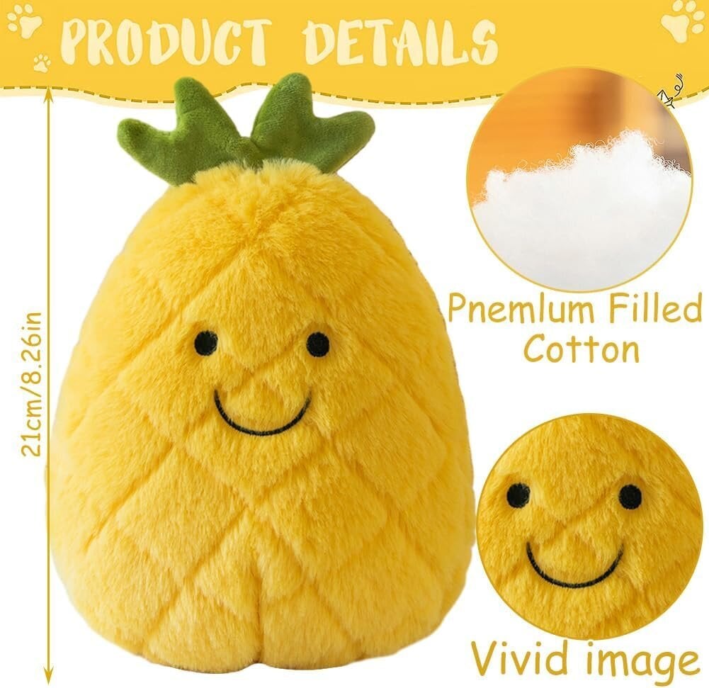 Ananas Pehmo Nukke Ananas Pehmolelu Täytetty hedelmä Ananas Pehmo Tyyny Pehmoinen Hedelmä Keräily Pehmo Koriste Soveltuu hinta ja tiedot | Pehmolelut | hobbyhall.fi