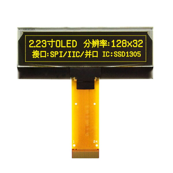 2,23 tuuman OLED LCD-näyttömoduuli SSD1305 Drive IC 24 Pin 12832 LCD-näyttölevy 128x32 SPI-liitäntä Valkoinen Vihreä Keltainen Sininen