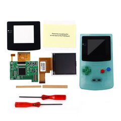 2,2 tuuman High Light GBC LCD-taustavalo LCD-näyttö GameBoy-värikonsoliin GBC-konsoliin kuorikotelolla hinta ja tiedot | Pelikonsolitarvikkeet | hobbyhall.fi