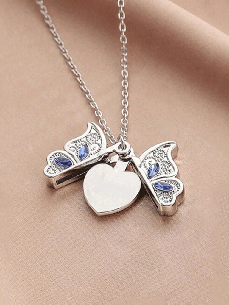 1 Butterfly Diamond kaulakoru Love Pendant kaulakoru lahja hinta ja tiedot | Rintakorut | hobbyhall.fi