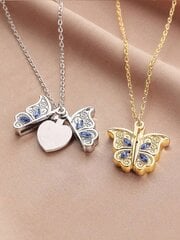 1 Butterfly Diamond kaulakoru Love Pendant kaulakoru lahja hinta ja tiedot | Rintakorut | hobbyhall.fi