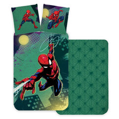 Pussilakanasetti Spiderman Emerald 140×200cm, 70×90 cm hinta ja tiedot | Vuodevaatteet lapsille | hobbyhall.fi