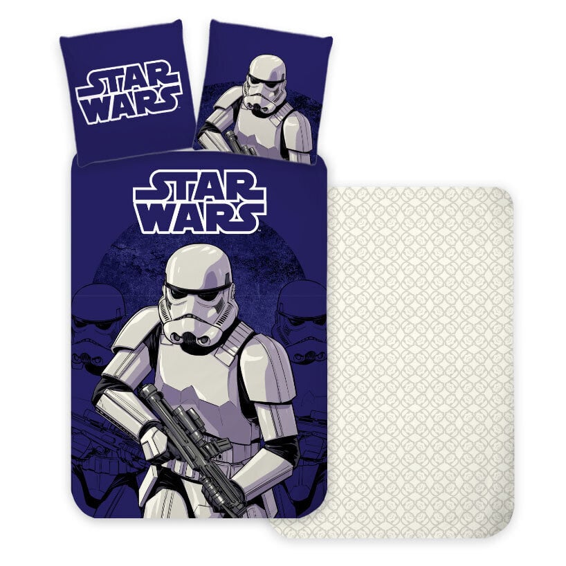 Pussilakanasetti Star Wars Stormtrooper 140×200cm, 70×90 cm hinta ja tiedot | Vuodevaatteet lapsille | hobbyhall.fi