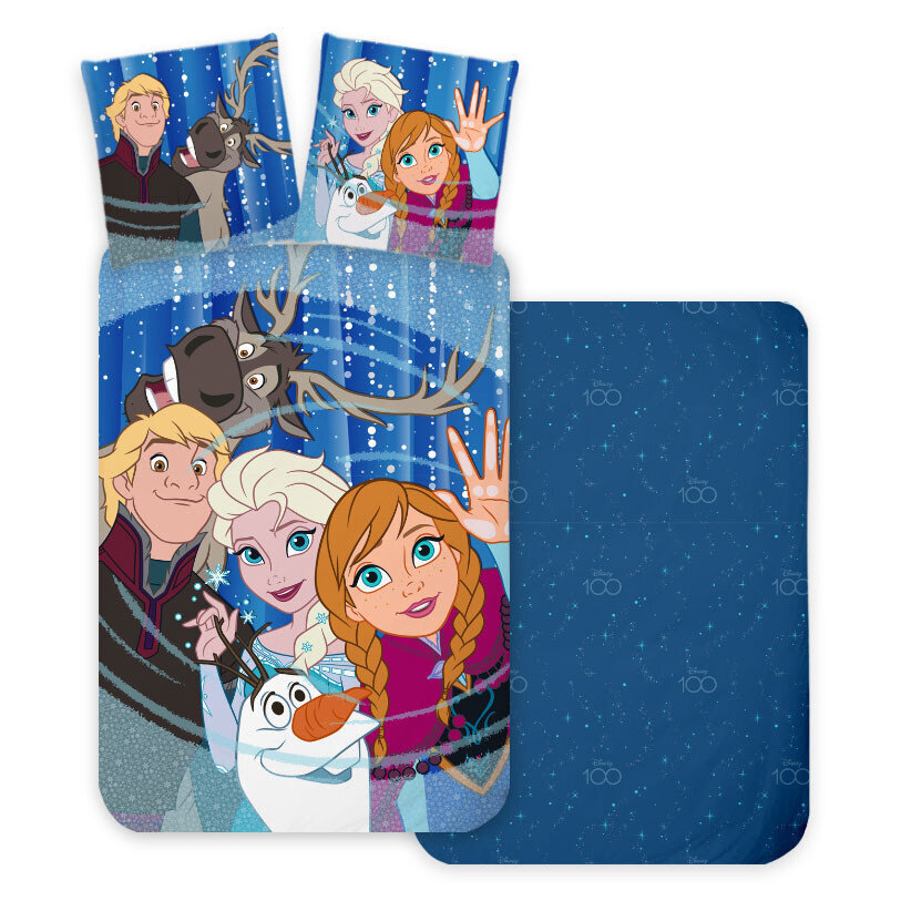 Pussilakanasetti Disney Frozen Friends 100×135 cm, 40×60 cm hinta ja tiedot | Vuodevaatteet lapsille | hobbyhall.fi