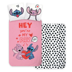 Pussilakanasetti Disney Lilo and Stitch Hey 100x135 cm, 40x60 cm hinta ja tiedot | Vuodevaatteet lapsille | hobbyhall.fi