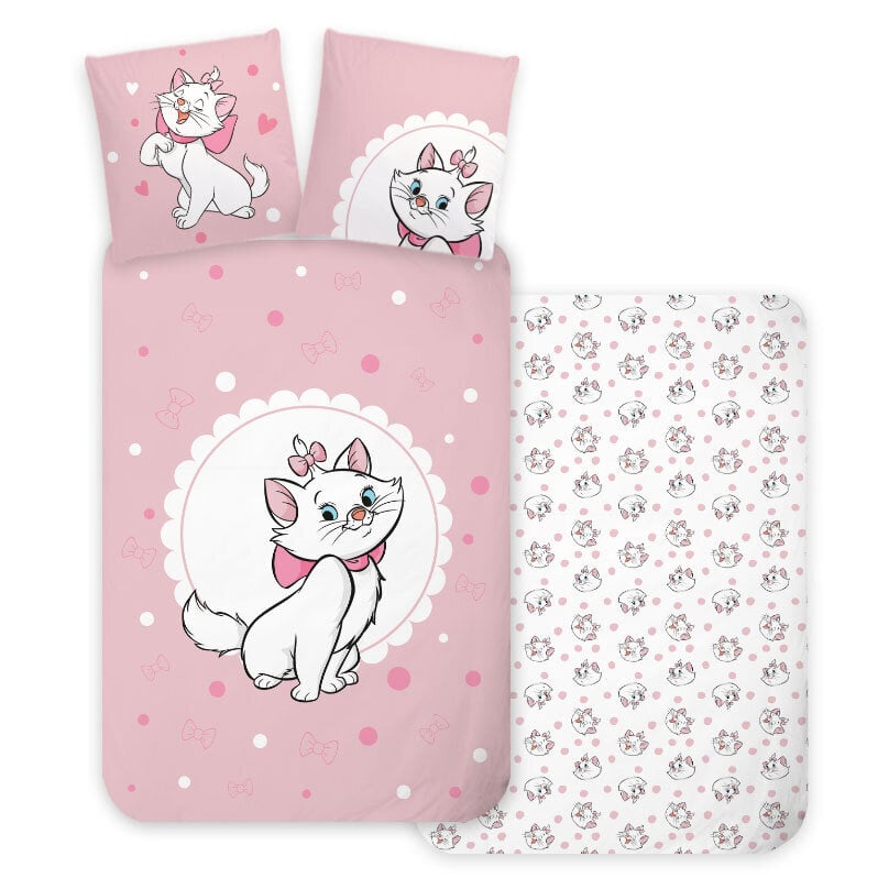 Pussilakanasetti Disney Marie Gentle 100×135 cm, 40×60 cm hinta ja tiedot | Vuodevaatteet lapsille | hobbyhall.fi