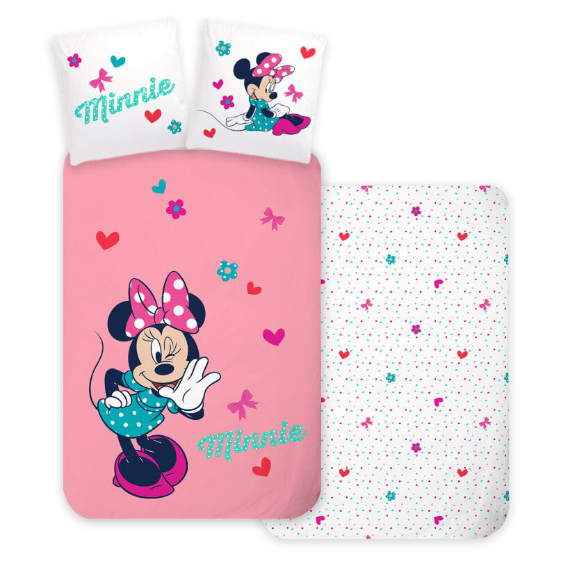 Pussilakanasetti Disney Minnie Whisper 100×135 cm, 40×60 cm hinta ja tiedot | Vuodevaatteet lapsille | hobbyhall.fi