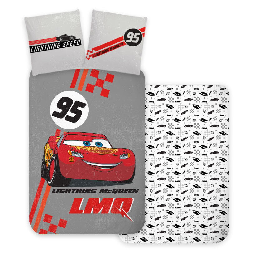 Pussilakanasetti Disney Cars LMQ 100×135 cm, 40×60 cm hinta ja tiedot | Vuodevaatteet lapsille | hobbyhall.fi