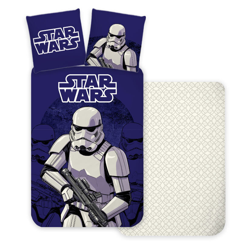 Pussilakanasetti Star Wars Stormtrooper 100×135 cm, 40×60 cm hinta ja tiedot | Vuodevaatteet lapsille | hobbyhall.fi