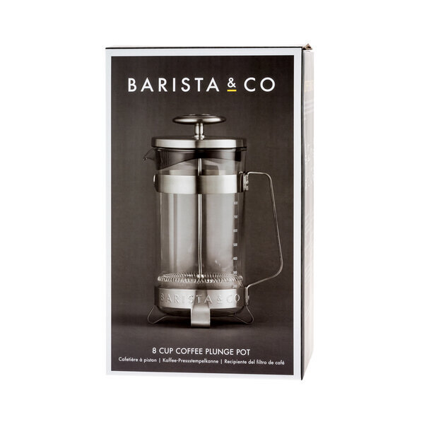 Barista & Co - 8 Cup French Press - sähköteräs - sähköteräs hinta ja tiedot | Kahvinkeittimen tarvikkeet | hobbyhall.fi