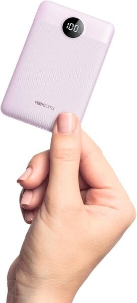 VEEKTOMX Mini Power Bank 10000mAh, violetti