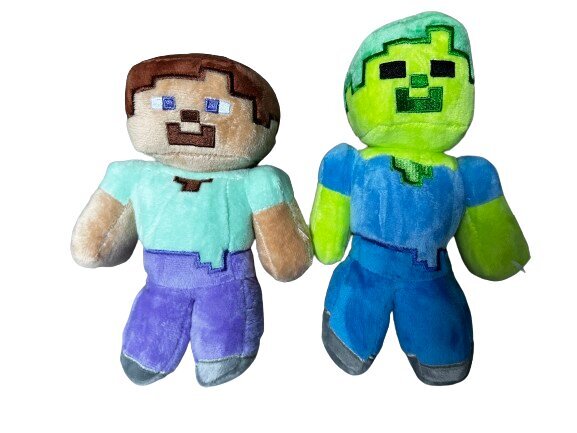 Minecraft Steve Zombie pehmolelu, 21 cm