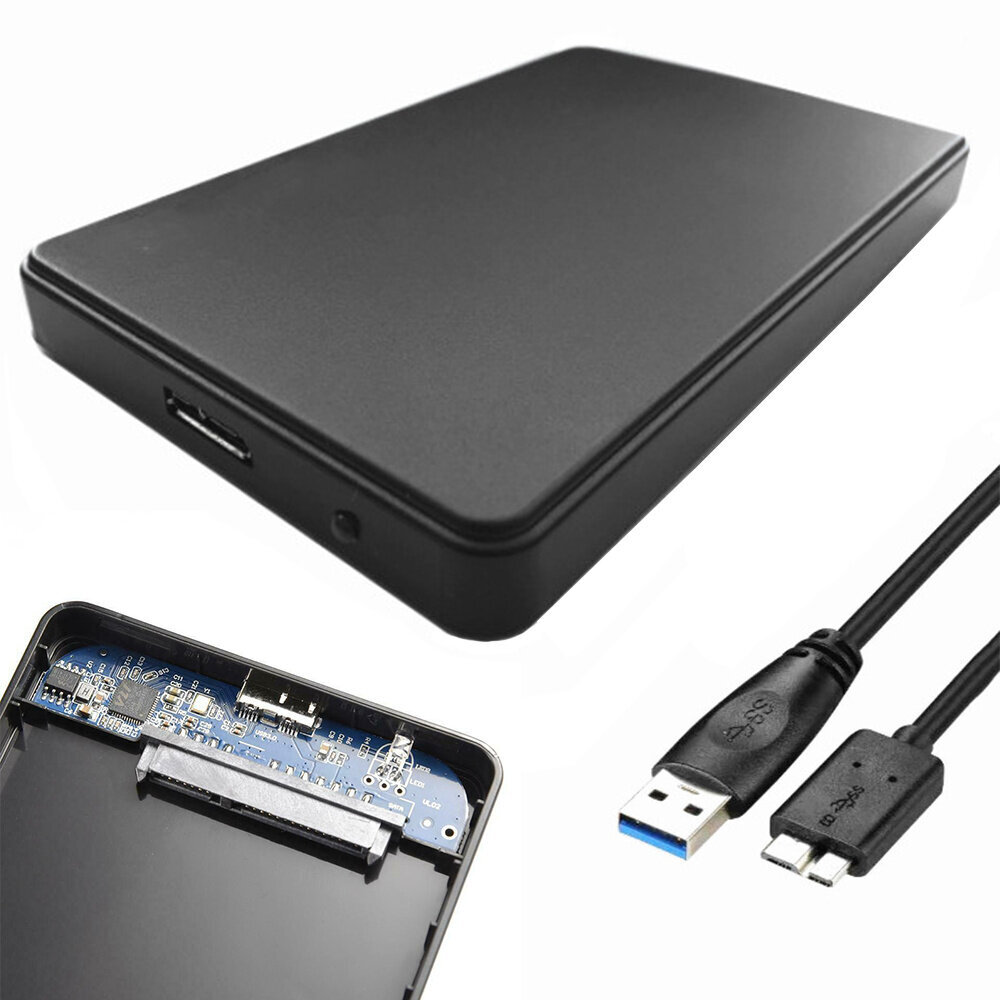 Kiintolevy-/SSD-kotelo Perfee, 2,5'' USB 3.0 SATA hinta ja tiedot | Ulkoiset kovalevyt | hobbyhall.fi