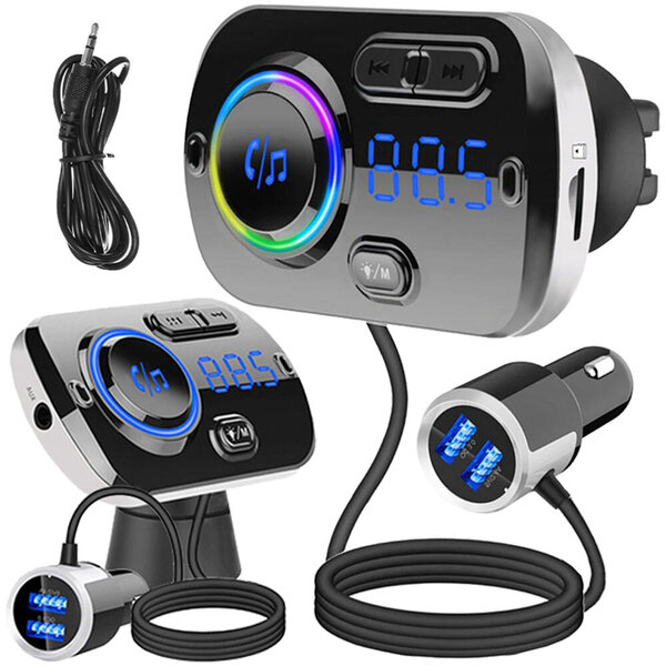 FM-lähetin Perfee, Bluetooth USB 5.0 8in1 (Bluetooth)