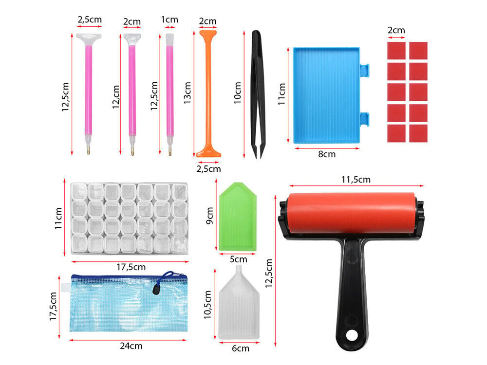 Timanttikirjonta tarvikesarja Perfee hinta ja tiedot | Timanttimaalaukset | hobbyhall.fi