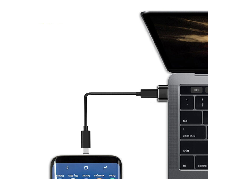 OTG-sovitin Perfee, USB-A:sta USB-C:hen hinta ja tiedot | Adapterit | hobbyhall.fi