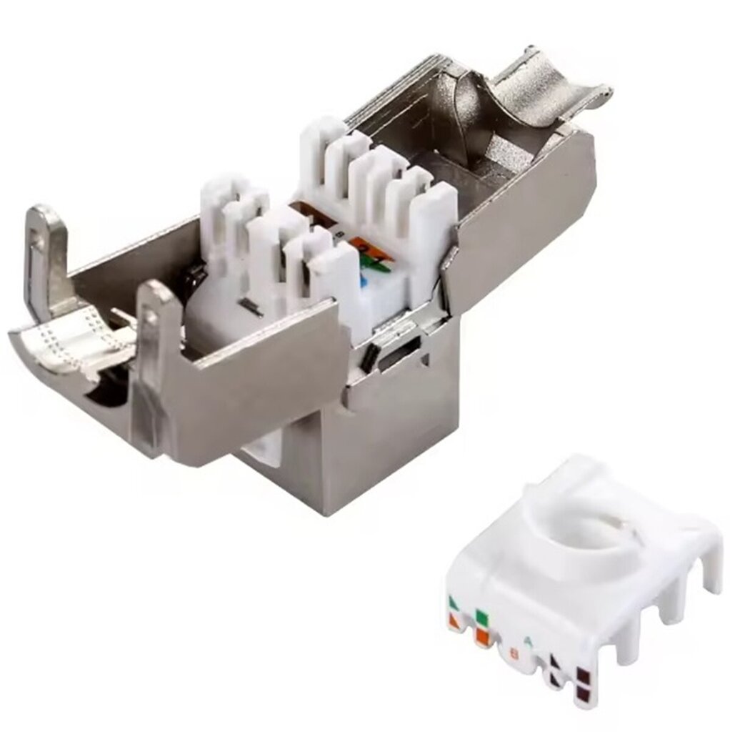 RJ45-pistorasia Perfee, STP, cat.6A, työkaluvapaa hinta ja tiedot | Kaapelit ja adapterit | hobbyhall.fi