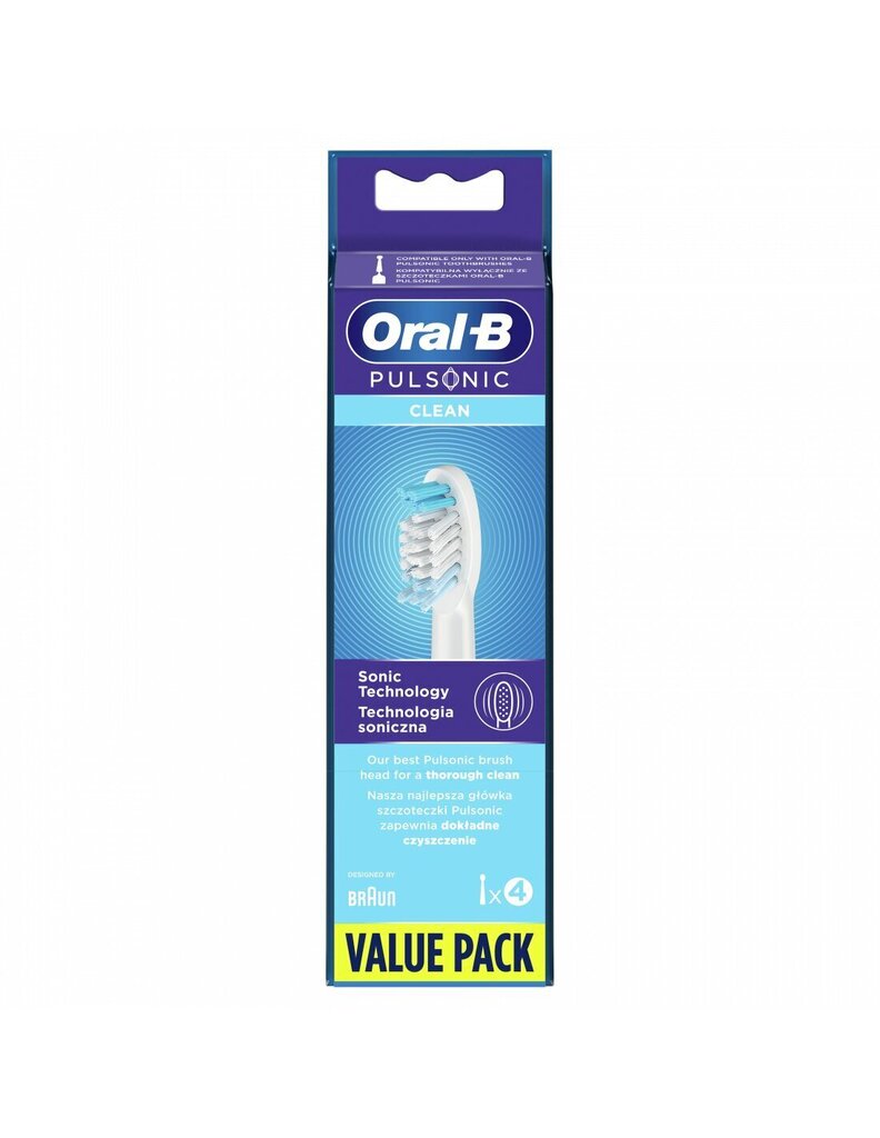 Oral-B Pulsonic Clean SR32-4 hinta ja tiedot | Sähköhammasharjan vaihtoharjat | hobbyhall.fi