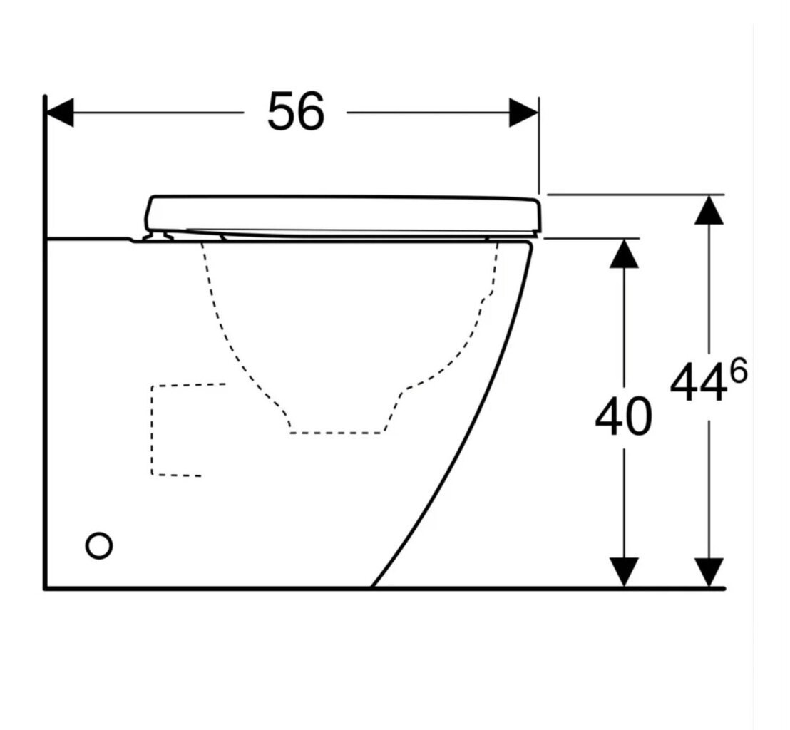 Sisäänrakennettu wc Geberit iCON 500.828.00.1, valkoinen hinta ja tiedot | WC-istuimet | hobbyhall.fi