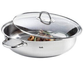 Fissler Edelstahl Bräter 38 cm paistinpannu, ruostumaton teräs, soikea (8,8 L - Ø 38 cm) hinta ja tiedot | Paistinpannut | hobbyhall.fi