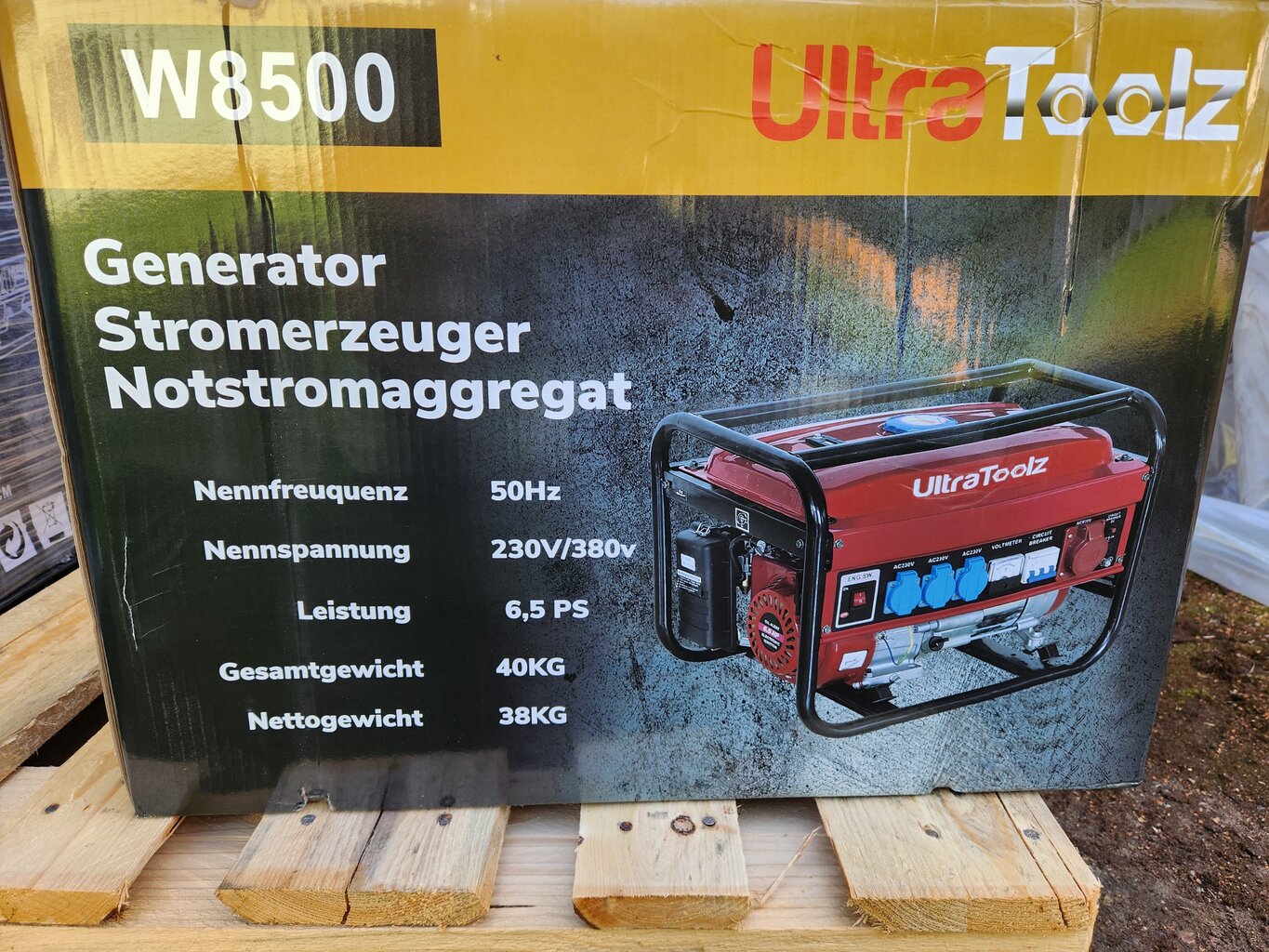 Bensiinin kolmivaiheinen sähkögeneraattori Ultra Toolz W8500, 4500 W hinta ja tiedot | Aggregaatit | hobbyhall.fi