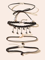 6kpl Triangle Charm Choker hinta ja tiedot | Kaulakorut | hobbyhall.fi