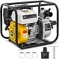 Bensiinikäyttöinen vesipumppu, MSW-GP-1001, 7 HP 3,6 l 25 m3/h hinta ja tiedot | Puhdasvesipumput | hobbyhall.fi