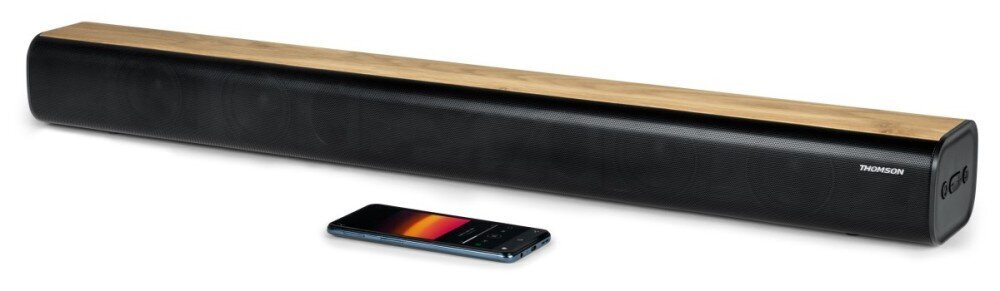 Thomson SB402BT - soundbar Bluetoothilla, 200W, äänen taajuuskorjain, kaukosäädin, USB-lukija. Mukana HDMI ja optinen kaapeli. hinta ja tiedot | Kaiuttimet ja soundbarit | hobbyhall.fi