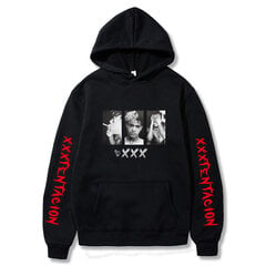 (Aasialainen kokoSMusta 118)XXXTentacion Hupparit Hupparit Miehet Naiset Casual Pullover Streetwear Sudadera Hombre Hip Hop HUPPERIT Hauskoja printtihuppareita SHRY hinta ja tiedot | Miesten neuleet ja villapaidat | hobbyhall.fi