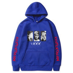 (Aasialainen kokoXLsininen 118)XXXTentacion Hupparit Hupparit Miehet Naiset Casual Pullover Streetwear Sudadera Hombre Hip Hop HUPPERIT Hauskat printtihupparit SHRY hinta ja tiedot | Miesten neuleet ja villapaidat | hobbyhall.fi