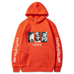 (SOrange 118)XXXTentacion Hupparit collegepaita Miehet Naiset Casual Pullover Streetwear Sudadera Hombre Hip Hop HUPPERIT Hauskoja printtihuppareita SHRY hinta ja tiedot | Miesten neuleet ja villapaidat | hobbyhall.fi