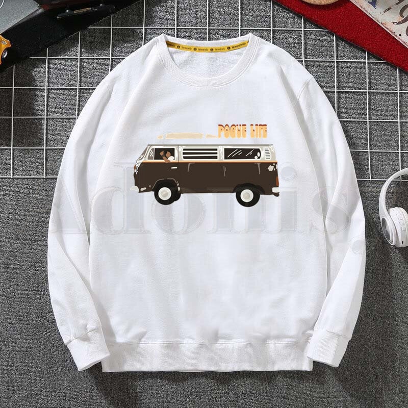 (SU)Pogue Life Outer Banks TV Ulzzang Miesten Hupparit Hupparit Print Trend Miesten Vaatteet Hip-Hop Miesten Crewneck Hupparit Miesten SHRY hinta ja tiedot | Miesten neuleet ja villapaidat | hobbyhall.fi