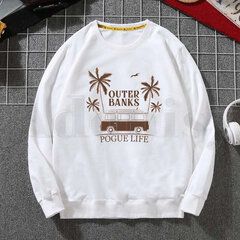 (SF)Pogue Life Outer Banks TV Ulzzang Miesten Hupparit Hupparit Print Trend Miesten Vaatteet Hip-Hop Miesten Crewneck Hupparit Miesten SHRY hinta ja tiedot | Miesten neuleet ja villapaidat | hobbyhall.fi