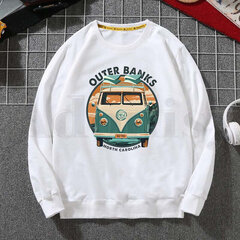 (ML)Pogue Life Outer Banks TV Ulzzang Miesten Hupparit Hupparit Print Trend Miesten Vaatteet Hip-Hop Miesten Crewneck Hupparit Miesten SHRY hinta ja tiedot | Miesten neuleet ja villapaidat | hobbyhall.fi