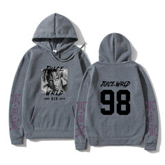 (SDark grey H) Fashion Singer Juice Wrld Letter Print Hupparit Harajuku Hip Hop Rapper -huppari Pullover Syksy Talvi Miesten/Naisten Huppari SHRY hinta ja tiedot | Miesten neuleet ja villapaidat | hobbyhall.fi