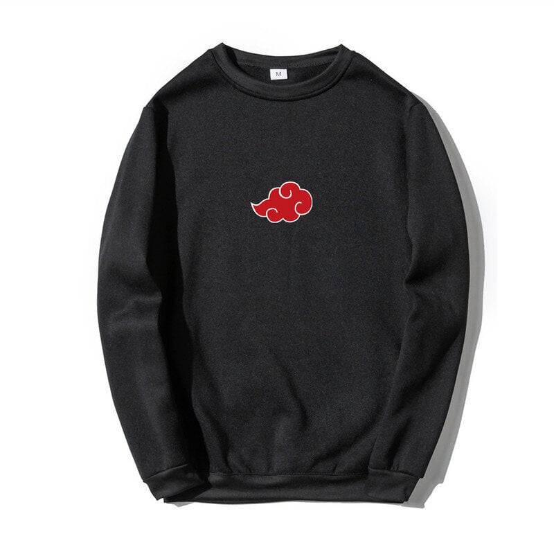 (SBlack ZJ)Anime Akatsuki Cloud Symbols Print Miesten Hupparit Hupparit Streetwear Rento Crewneck Pullover Miesten Naisten Ylimitoitettu collegepaita SHRY hinta ja tiedot | Miesten neuleet ja villapaidat | hobbyhall.fi