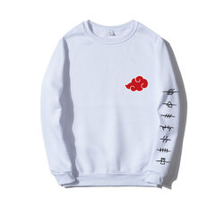 (Valkoinen 4H)Anime Akatsuki Cloud Symbols Print Miesten Hupparit Hupparit Streetwear Rento Crewneck Pullover Miesten Naisten Ylimitoitettu collegepaita SHRY hinta ja tiedot | Miesten neuleet ja villapaidat | hobbyhall.fi