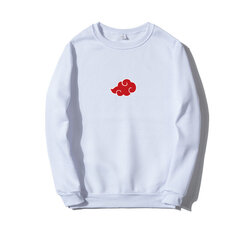 (Valkoinen ZJ)Anime Akatsuki Cloud Symbols Print Miesten Hupparit Hupparit Streetwear Rento Crewneck Pullover Miesten Naisten Ylimitoitettu collegepaita SHRY hinta ja tiedot | Miesten neuleet ja villapaidat | hobbyhall.fi